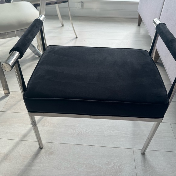 Brand new Suede Stool - Picture 2 of 4